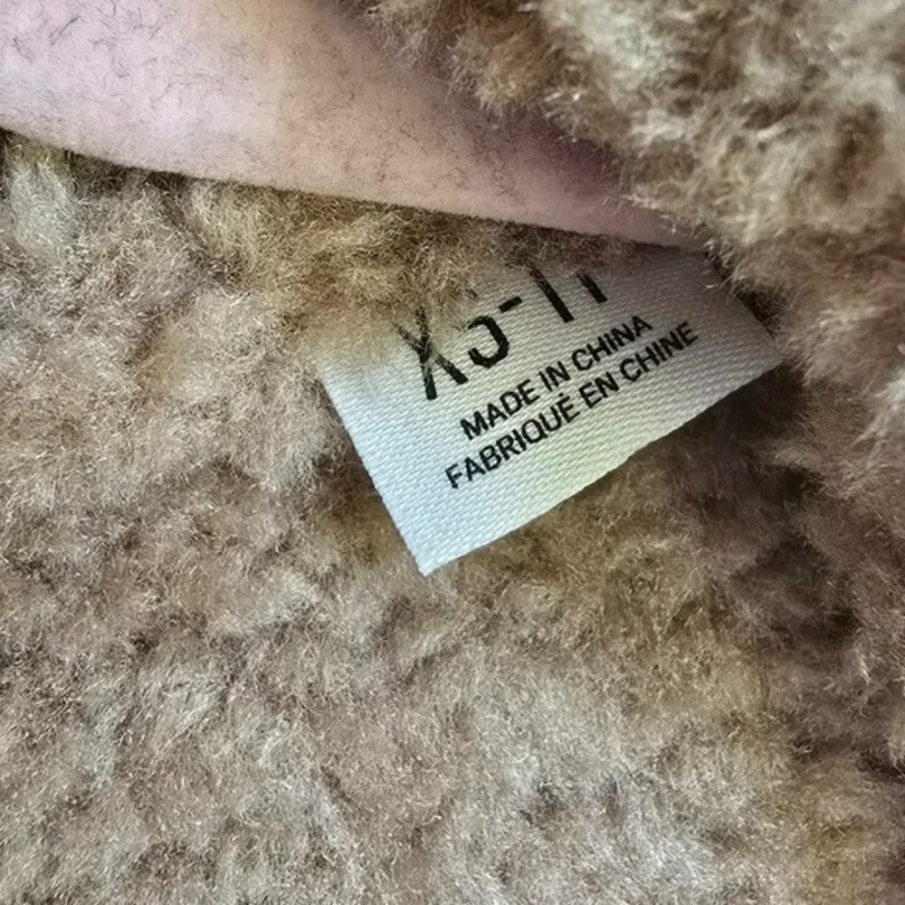 Urban Outfitters BDG August Tan Faux Leather Shearling Aviator Jacket SZ XS - Picture 14 of 15